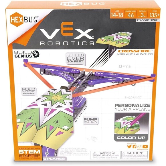 VEX Robotics Crossfire "Airplane Launcher" By HEXBUG - STEM Toy-Pre-Owned - Picture 8 of 11